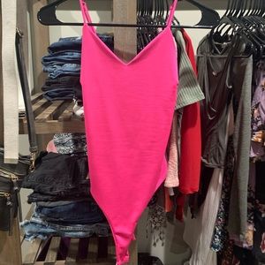Pink bodysuit